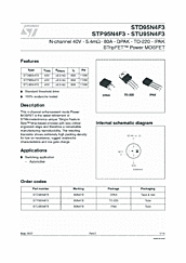 DataSheet STD95N4F3 pdf